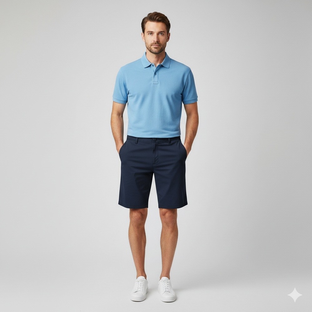Rhone Mens 40 Blue‎ Golf Shorts Flat Front Performance Casual